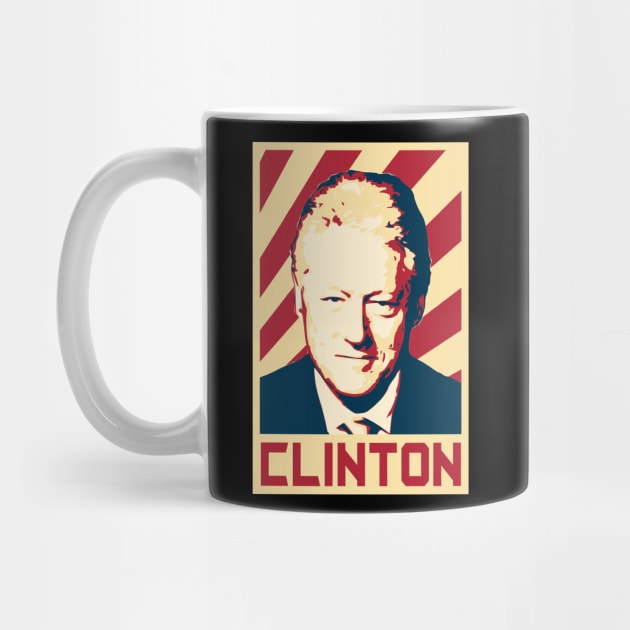 Bill Clinton Retro Propaganda by Nerd_art